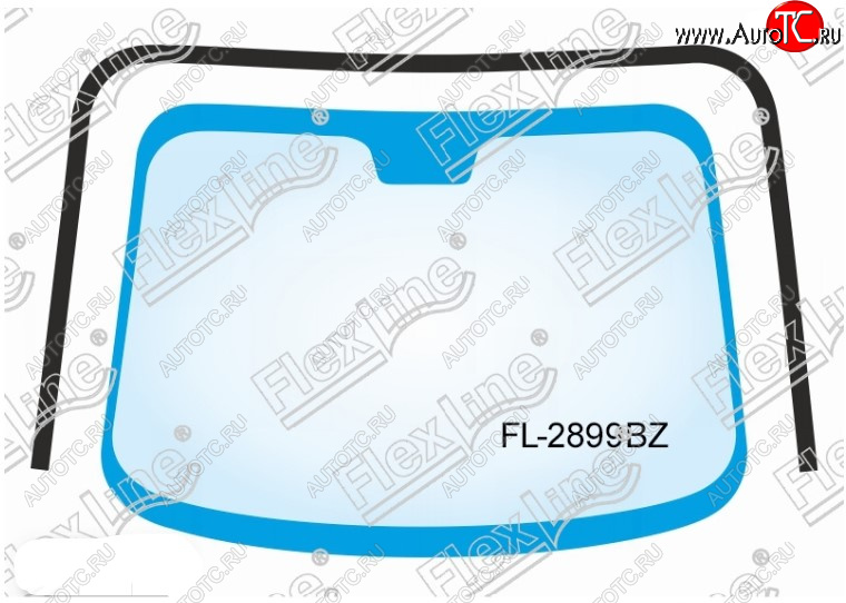 2 349 р. Молдинг лобового стекла FlexLine  Toyota Corolla  E150 (2006-2013) седан дорестайлинг, седан рестайлинг  с доставкой в г. Керчь
