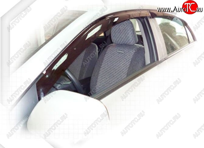 1 999 р. Дефлектора окон CA-Plastic  Toyota Corolla  E150 (2009-2013) седан рестайлинг (Classic полупрозрачный, Без хром.молдинга, Крепление только на скотч)  с доставкой в г. Керчь