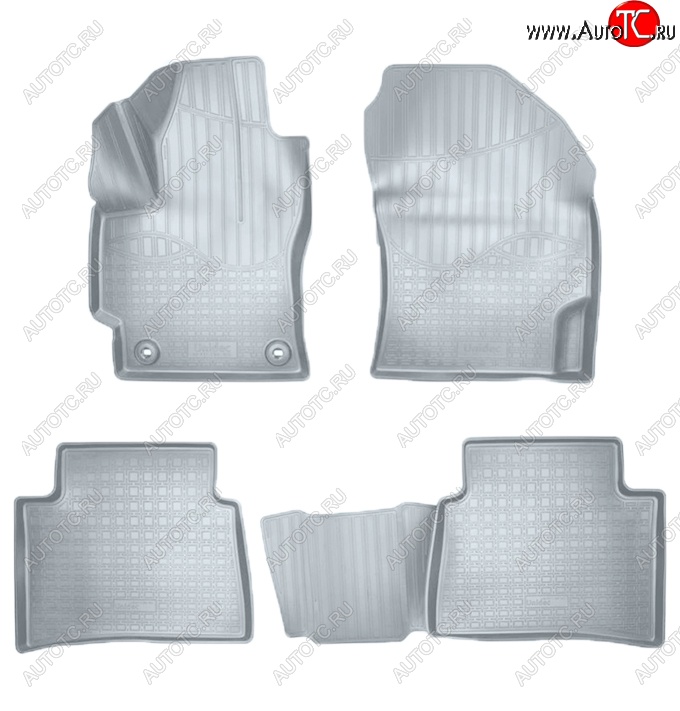 2 999 р. Коврики салонные Noplast (3D)  Toyota Corolla  E210 (2018-2022) седан дорестайлинг, универсал дорестайлинг, хэтчбэк 5 дв. дорестайлинг (Серые)  с доставкой в г. Керчь
