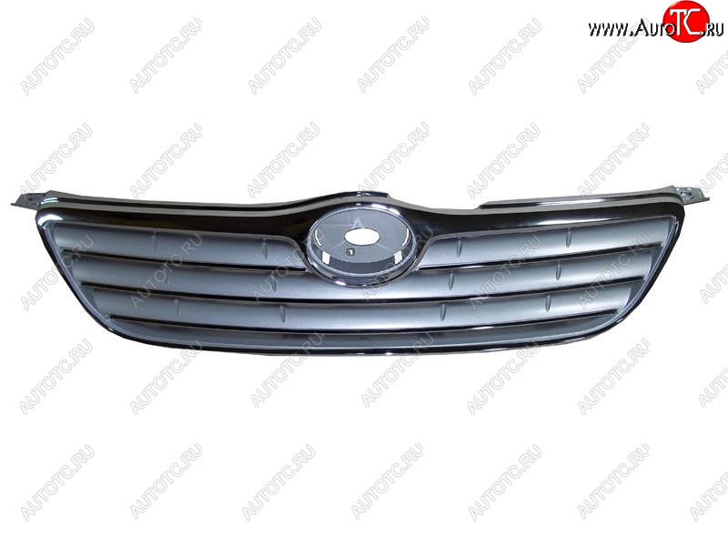 3 589 р. Решётка радиатора (серая с хромом) SAT  Toyota Corolla Fielder  E120 (2002-2004) универсал 1-ый рестайлинг  с доставкой в г. Керчь