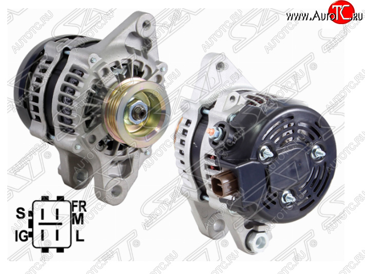 11 799 р. Генератор SAT (12V/70A)  Toyota Corolla Fielder  E120 (2002-2006) универсал 1-ый рестайлинг, универсал 2-ой рестайлинг  с доставкой в г. Керчь