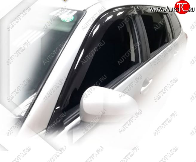 2 079 р. Дефлектора окон CA-Plastic Toyota Corolla Fielder E160 универсал дорестайлинг (2012-2015) (Classic полупрозрачный, Без хром.молдинга)  с доставкой в г. Керчь