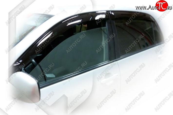 1 999 р. Дефлектор капота CA-Plastiс  Toyota Corolla Runx  E120 (1999-2002) хэтчбэк 5 дв. дорестайлинг (Classic полупрозрачный, Без хром. молдинга, Крепление только на скотч)  с доставкой в г. Керчь