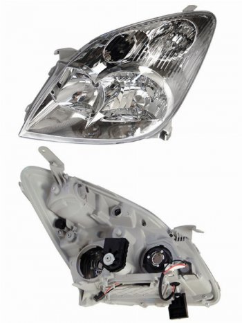 Левая фара (рестайлинг) SAT Toyota Corolla Spacio  E120 (2003-2007) рестайлинг