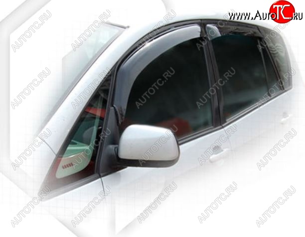 1 999 р. Дефлектора окон CA-Plastic  Toyota Corolla Verso  Е120 (2001-2004) (Classic полупрозрачный, Без хром.молдинга)  с доставкой в г. Керчь