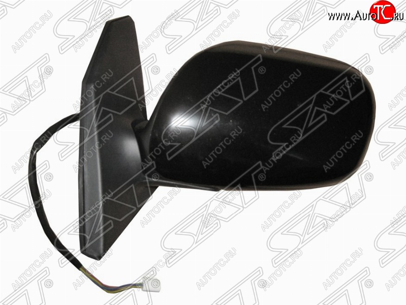 4 289 р. Левое боковое зеркало заднего вида SAT (обогрев, 5 контактов)  Toyota Corolla  E120 (2000-2004) седан дорестайлинг, универсал дорестайлинг, хэтчбек 5 дв. дорестайлинг (Неокрашенное)  с доставкой в г. Керчь