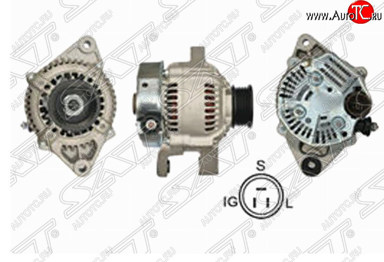 8 349 р. Генератор SAT (12V/70A, 5AFE) Toyota Sprinter E100 дорестайлинг седан (1991-1993)  с доставкой в г. Керчь
