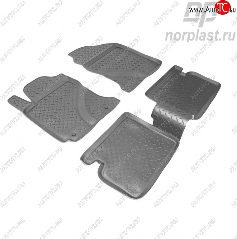 2 199 р. Комплект ковриков в салон Norplast  Toyota Corolla  E120 (2000-2007) седан дорестайлинг, универсал дорестайлинг, хэтчбек 5 дв. дорестайлинг, седан рестайлинг, универсал рестайлинг, хэтчбек рестайлинг  с доставкой в г. Керчь