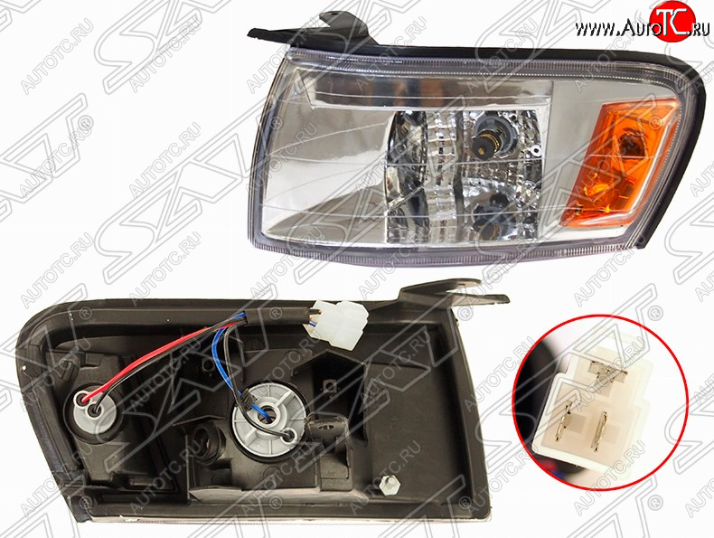 799 р. Передний габарит SAT (хрусталь, левая) Toyota Cresta X90 (1992-1996)  с доставкой в г. Керчь