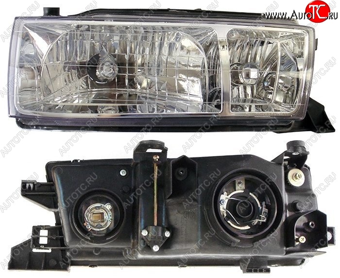 5 649 р. Правая фара SAT (хрусталь) Toyota Cresta X90 (1992-1996)  с доставкой в г. Керчь