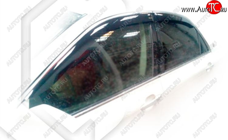 1 999 р. Дефлектора окон CA-Plastic Toyota Crown S180 седан рестайлинг (2005-2008) (Classic полупрозрачный, Без хром.молдинга)  с доставкой в г. Керчь