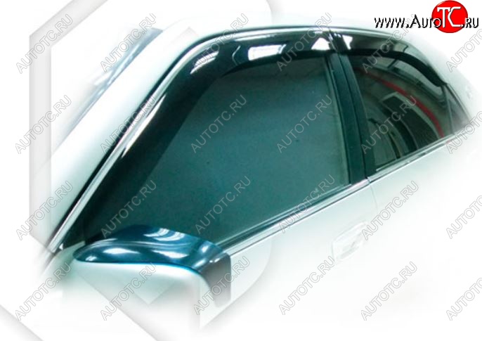 2 079 р. Дефлектора окон CA-Plastic  Toyota Crown  S170 (1999-2003) седан (Classic полупрозрачный, Без хром.молдинга)  с доставкой в г. Керчь