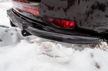 50 259 р. Бампер силовой задний РИФ  Toyota Fortuner  AN160 (2015-2025) дорестайлинг, рестайлинг (С квадратом под фаркоп)  с доставкой в г. Керчь. Увеличить фотографию 5