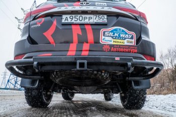 50 259 р. Бампер силовой задний РИФ  Toyota Fortuner  AN160 (2015-2025) дорестайлинг, рестайлинг (С квадратом под фаркоп)  с доставкой в г. Керчь. Увеличить фотографию 10