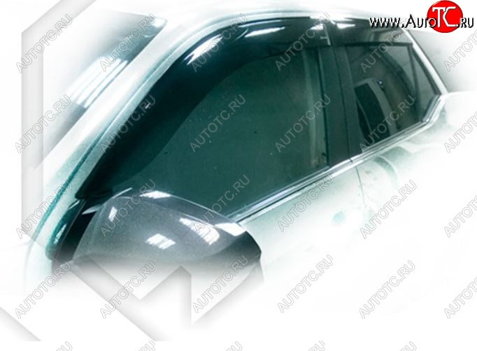 2 199 р. Дефлектора окон CA-Plastic Toyota Fortuner AN160 дорестайлинг (2015-2020) (Classic полупрозрачный, Без хром.молдинга)  с доставкой в г. Керчь