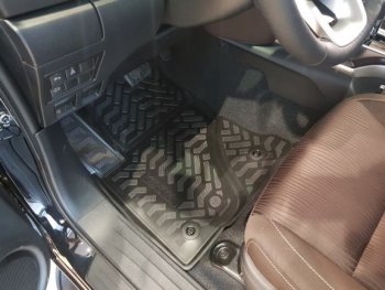 Комплект ковриков в салон Aileron 3D Toyota Fortuner  AN160 (2015-2025) дорестайлинг, рестайлинг