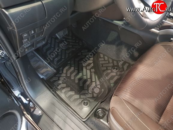 1 999 р. Комплект ковриков в салон Aileron 3D Toyota Fortuner AN160 дорестайлинг (2015-2020)  с доставкой в г. Керчь