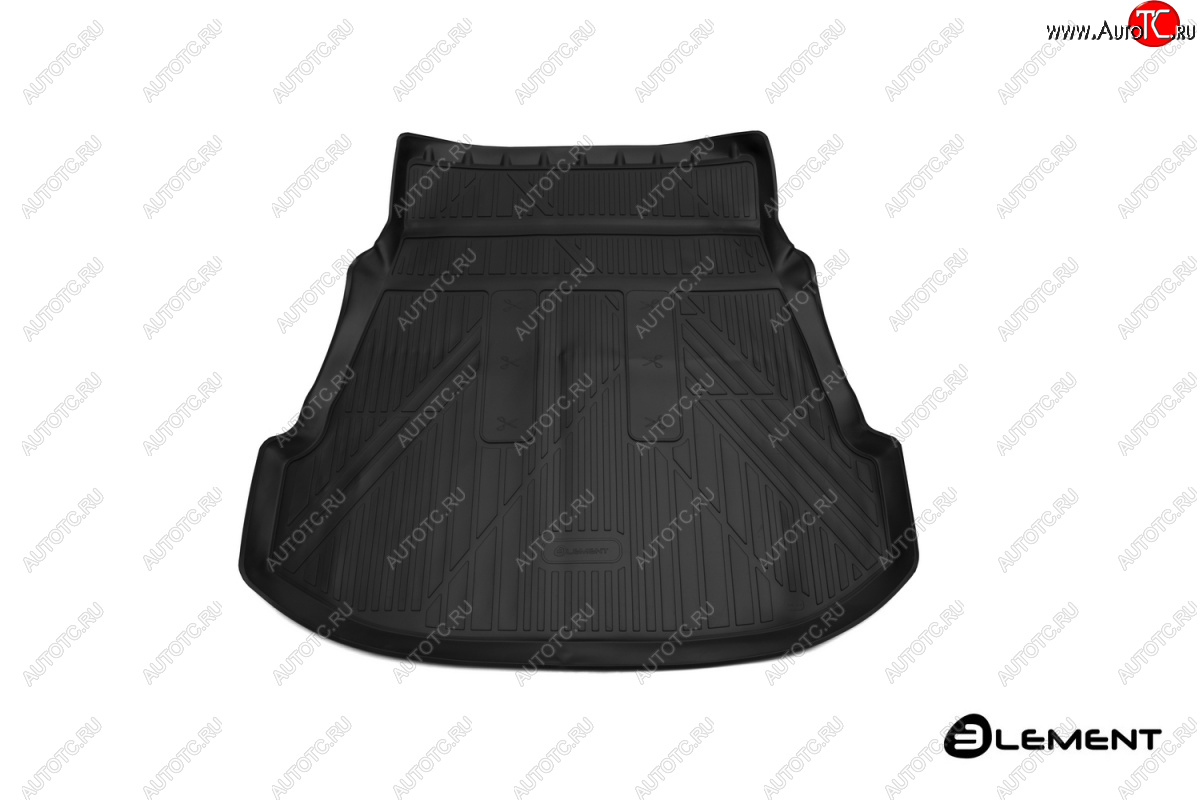 2 779 р. Коврик 3D багажника Element (полиуретан) Toyota Fortuner AN160 рестайлинг (2020-2025) (Черный)  с доставкой в г. Керчь