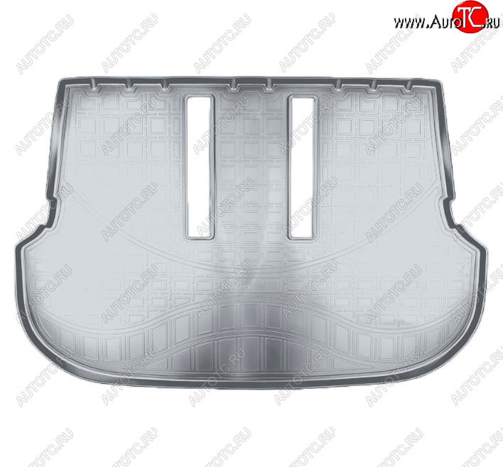2 299 р. Коврик багажника Norplast (7 мест, разложенный 3 ряд)  Toyota Fortuner  AN160 (2015-2025) дорестайлинг, рестайлинг (Серый)  с доставкой в г. Керчь