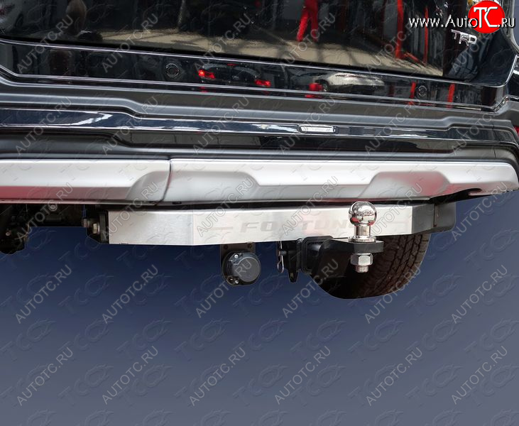 26 649 р. Фаркоп (тягово-сцепное устройство) TRD TCC Toyota Fortuner AN160 дорестайлинг (2015-2020) (оцинкованный, шар Е нержавейка, надпись Fortuner)  с доставкой в г. Керчь