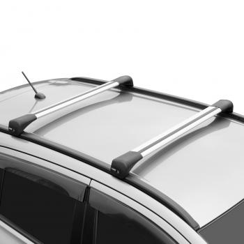 17 089 р. Багажник в сборе на низкие рейлинги LUX BRIDGE  Toyota Fortuner  AN160 (2015-2025) дорестайлинг, рестайлинг (серебро)  с доставкой в г. Керчь. Увеличить фотографию 2