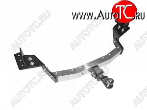 17 149 р. Фаркоп Petroil Tuning (съемный квадрат) Toyota Fortuner AN160 дорестайлинг (2015-2020) (с нержавеющей накладкой)  с доставкой в г. Керчь