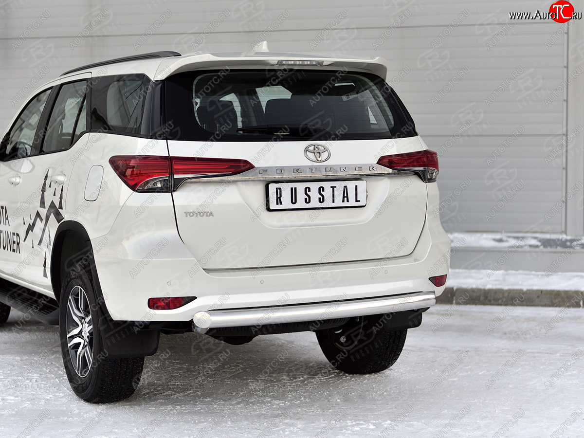 17 999 р. Защита заднего бампера SLITKOFF d76 дуга  Toyota Fortuner  AN160 (2020-2025) рестайлинг  с доставкой в г. Керчь