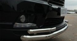 21 999 р. Защита переднего бампера (2 трубыØ63 и 42 мм, нержавейка) SLITKOFF  Toyota Highlander  XU50 (2013-2017) дорестайлинг  с доставкой в г. Керчь. Увеличить фотографию 4