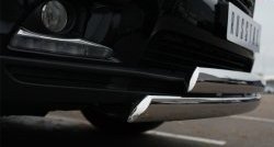 16 499 р. Защита переднего бампера (2 трубыØ75х42 мм, нержавейка) Russtal Toyota Highlander XU50 дорестайлинг (2013-2017)  с доставкой в г. Керчь. Увеличить фотографию 3