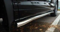 21 599 р. Защита порогов из круглой трубы диаметром 63 мм SLITKOFF  Toyota Highlander  XU50 (2013-2017) дорестайлинг  с доставкой в г. Керчь. Увеличить фотографию 3