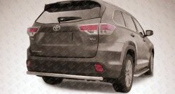 Защита заднего бампера из трубы диаметром 57 мм Slitkoff Toyota Highlander  XU50 (2013-2017) дорестайлинг