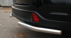 14 949 р. Защита заднего бампера (Ø63 мм уголки, нержавейка) SLITKOFF  Toyota Highlander  XU50 (2013-2017) дорестайлинг  с доставкой в г. Керчь. Увеличить фотографию 4