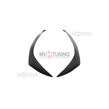 2 599 р. Реснички на фары MV-Tuning  Toyota Highlander  XU50 (2013-2017) дорестайлинг (Неокрашенные)  с доставкой в г. Керчь. Увеличить фотографию 2