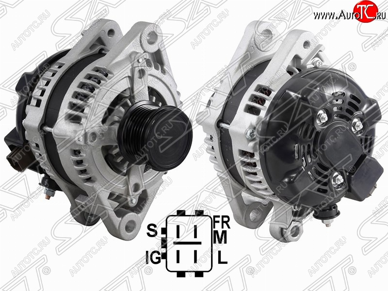 13 699 р. Генератор (150A/ 12V) (2GRFE) SAT  Toyota Highlander  XU50 - Venza  GV10  с доставкой в г. Керчь