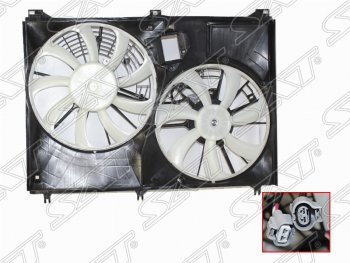 Диффузор радиатора в сборе SAT Toyota Highlander  XU50 (2013-2020) дорестайлинг, рестайлинг