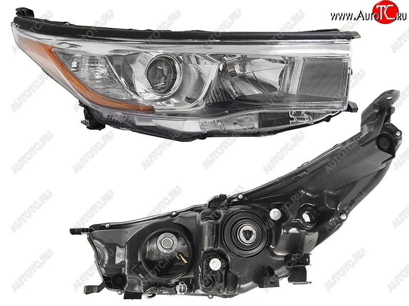 9 849 р. Правая фара SAT  Toyota Highlander  XU50 (2013-2017) дорестайлинг  с доставкой в г. Керчь