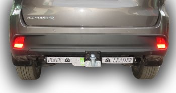 11 249 р. Фаркоп Лидер Плюс (съемный шар тип F, с нержавеющей пластиной) Toyota Highlander XU50 дорестайлинг (2013-2017) (Без электропакета)  с доставкой в г. Керчь. Увеличить фотографию 2