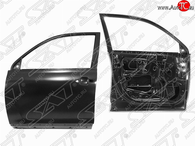 7 499 р. Правая дверь передняя SAT Toyota Highlander XU40 дорестайлинг (2007-2010) (Неокрашенная)  с доставкой в г. Керчь