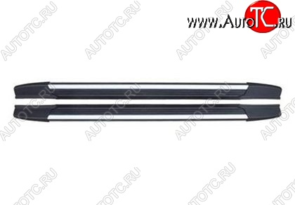 21 599 р. Пороги CT v2 Toyota Highlander XU40 дорестайлинг (2007-2010)  с доставкой в г. Керчь
