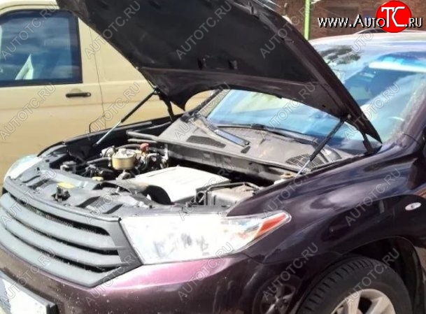 2 199 р. Газовые упоры капота Berkut Toyota Highlander XU40 дорестайлинг (2007-2010)  с доставкой в г. Керчь