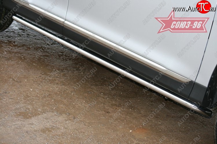 13 679 р. Защита порогов Souz-96 (d42) Toyota Highlander XU40 рестайлинг (2010-2013)  с доставкой в г. Керчь