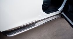 24 649 р. Широкая защита порогов SLITKOFF Toyota Highlander XU40 рестайлинг (2010-2013)  с доставкой в г. Керчь. Увеличить фотографию 4