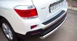 14 799 р. Защита заднего бампера (Ø76 мм, нержавейка) SLITKOFF Toyota Highlander XU40 рестайлинг (2010-2013)  с доставкой в г. Керчь. Увеличить фотографию 2
