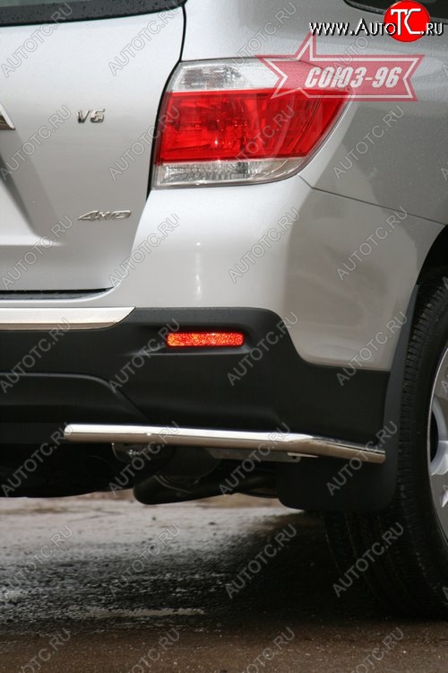 8 819 р. Защита заднего бампера из двух боковых уголков (d42) Souz-96 Toyota Highlander XU40 рестайлинг (2010-2013)  с доставкой в г. Керчь