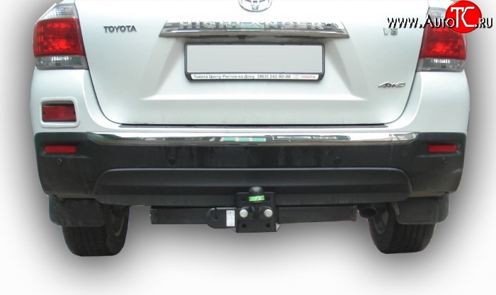 7 499 р. Фаркоп Лидер Плюс  Toyota Highlander  XU40 (2010-2013) рестайлинг (Без электропакета)  с доставкой в г. Керчь