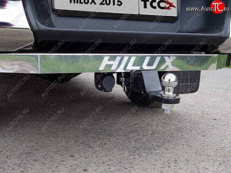 23 999 р. Фаркоп (тягово-сцепное устройство) Exclusive/Black Onyx TCC  Toyota Hilux ( AN20,AN30,  AN120) (2011-2020)  2-ой рестайлинг, дорестайлинг, 1-ый рестайлинг (оцинкованный, шар Е нержавейка)  с доставкой в г. Керчь