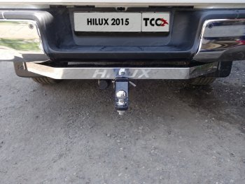 Фаркоп (тягово-сцепное устройство) Exclusive/Black Onyx TCC Toyota Hilux ( AN20,AN30,  AN120) (2011-2020)  2-ой рестайлинг, дорестайлинг, 1-ый рестайлинг (оцинкованный, шар Е )