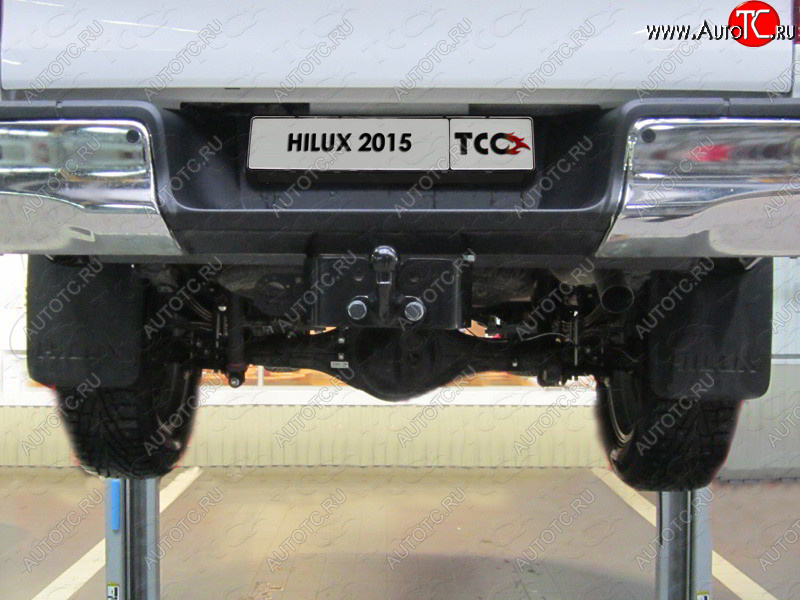 22 649 р. Фаркоп (тягово-сцепное устройство) TCC (Exclusive, Black Onyx)  Toyota Hilux ( AN20,AN30,  AN120) (2011-2020)  2-ой рестайлинг, 1-ый рестайлинг (Оцинкованный, шар F - оцинкованный)  с доставкой в г. Керчь