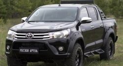 27 549 р. Расширитель арки RA (вылет 50 мм, комплект) Toyota Hilux AN120 дорестайлинг (2016-2020) (Поверхность шагрень)  с доставкой в г. Керчь. Увеличить фотографию 4