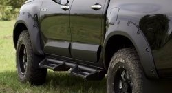 10 299 р. Молдинги дверей RA (комплект)  Toyota Hilux  AN120 (2016-2020) дорестайлинг (Поверхность глянец (под окраску), Неокрашенные)  с доставкой в г. Керчь. Увеличить фотографию 4